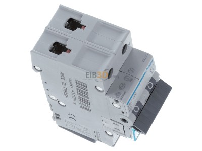 Ansicht oben links Hager MCN520 Leitungsschutzschalter 1p+N, C-20A, 6kA 