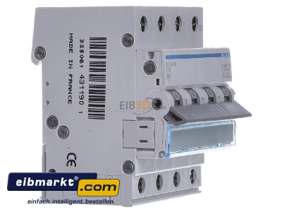 View on the left Hager MCN616 Miniature circuit breaker 3-p C16A - 

