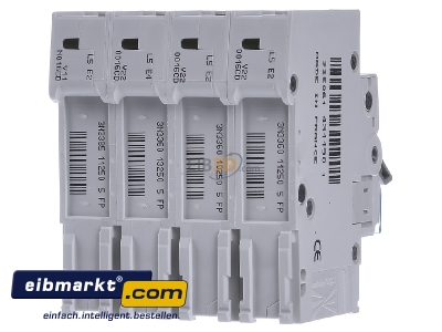Back view Hager MCN616 Miniature circuit breaker 3-p C16A - 
