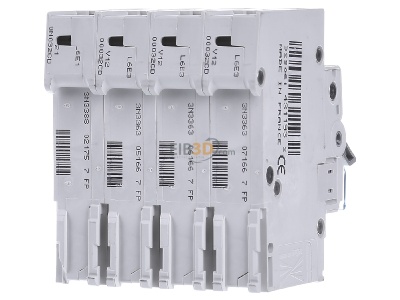 Back view Hager MCN632 Miniature circuit breaker 4-p C32A 
