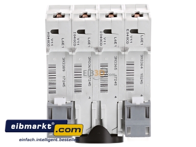 Back view Hager MCN640 Miniature circuit breaker 3-p C40A 
