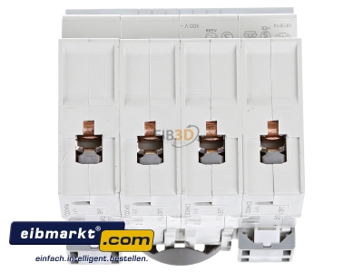 Top rear view Hager MCN640 Miniature circuit breaker 3-p C40A 
