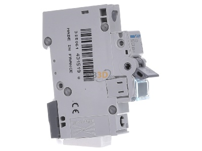 View on the left Hager MCS120 Miniature circuit breaker 1-p C20A 
