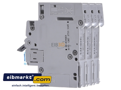 View on the right Hager MCS310 Miniature circuit breaker 3-p C10A 
