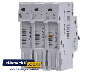 Back view Hager MCS310 Miniature circuit breaker 3-p C10A 
