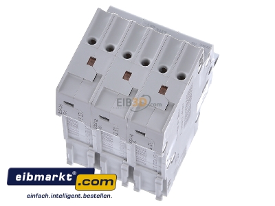 Top rear view Hager MCS310 Miniature circuit breaker 3-p C10A 
