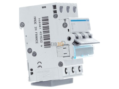 Ansicht links Hager MCS313 Leitungsschutzschalter 3p. C-13A 6kA 3M QC 