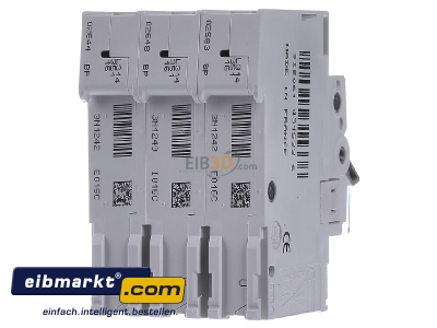 Back view Hager MCS316 Miniature circuit breaker 3-p C16A
