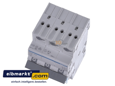 View up front Hager MCS316 Miniature circuit breaker 3-p C16A
