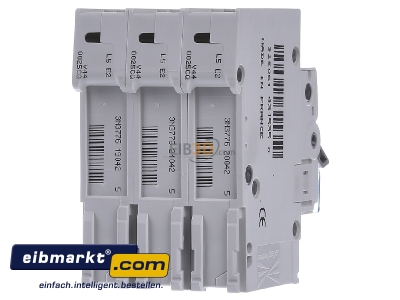 Back view Hager MCS325 Miniature circuit breaker 3-p C25A
