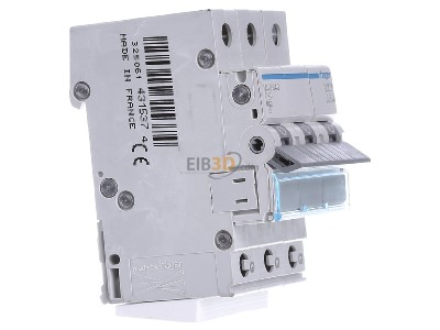 View on the left Hager MCS340 Miniature circuit breaker 3-p C40A 
