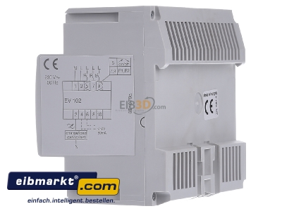 View on the right Hager EV102 Dimmer modular distributor 20...1000VA
