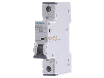 Frontansicht Siemens Indus.Sector 5SY6110-6 LS-Schalter B10A,1pol,T=70,6kA 