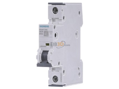 Front view Siemens 5SY6113-6 Miniature circuit breaker 1-p B13A 
