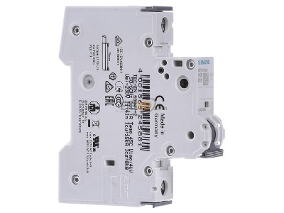 Ansicht links Siemens 5SY6113-6 LS-Schalter B13A,1pol,T=70,6kA 