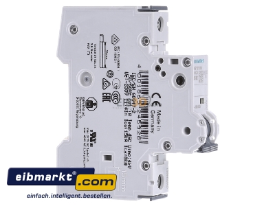 View on the left Siemens Indus.Sector 5SY61326 Miniature circuit breaker 1-p B32A
