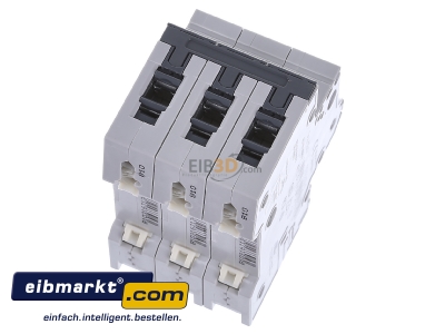 Top rear view Siemens Indus.Sector 5SY6310-6 Miniature circuit breaker 3-p B10A
