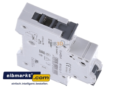 Ansicht oben links Siemens Indus.Sector 5SY6102-7 LS-Schalter C2A,1pol,T=70,6kA 