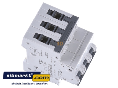 View top left Siemens Indus.Sector 5SY6310-7 Miniature circuit breaker 3-p C10A 
