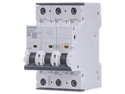 Front view Siemens 5SY6325-7 Miniature circuit breaker 3-p C25A 

