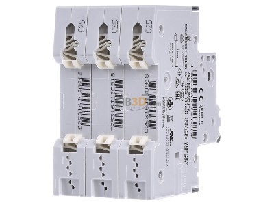 Ansicht hinten Siemens 5SY6325-7 LS-Schalter C25A,3pol,T=70,6kA 