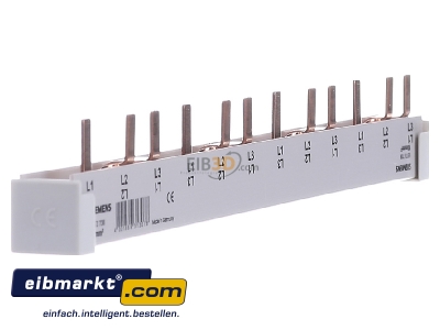 View on the left Siemens Indus.Sector 5ST3738 Phase busbar 3-p 10mm 214mm
