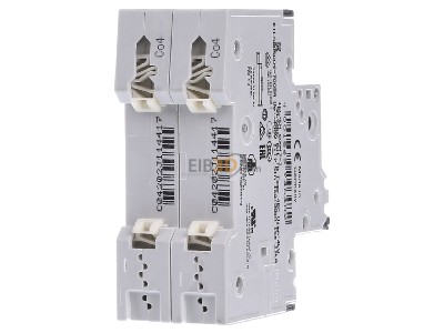 Ansicht hinten Siemens 5SY6204-7 LS-Schalter C4A,2pol,T=70,6kA 