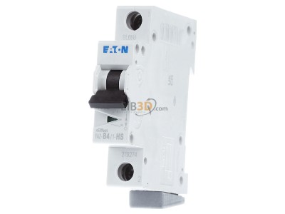 Front view Eaton FAZ-B4/1-HS Miniature circuit breaker 1-p B4A 
