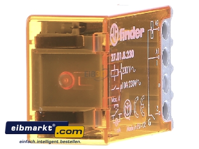 View on the left Finder 27.01.8.230.0000 Latching relay 50...60V AC 
