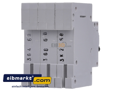 Back view Eaton (Moeller) FAZ-B6/3 Miniature circuit breaker 3-p B6A
