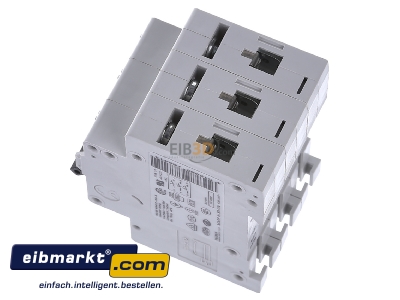 View top right Eaton (Moeller) FAZ-B6/3 Miniature circuit breaker 3-p B6A
