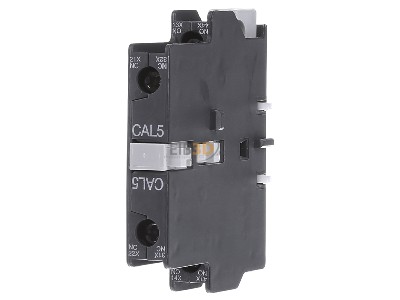 Front view ABB CAL 5-11 Auxiliary contact block 1 NO/1 NC 
