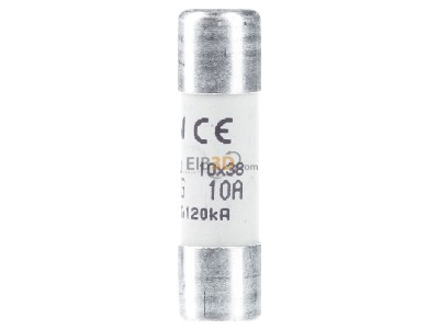 Back view Mersen FR10GG50V10 Cylindrical fuse 10x38 mm 10A 
