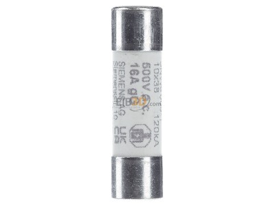 View on the left Siemens 3NW6005-1 Cylindrical fuse 10x38 mm 16A 
