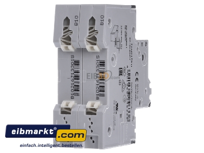 Back view Siemens Indus.Sector 5SY6210-6 Miniature circuit breaker 2-p B10A - 
