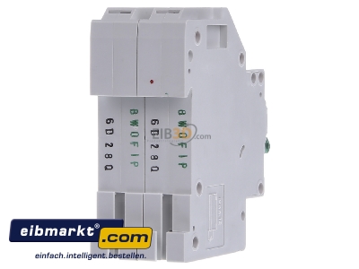 Back view Eaton (Installation) PLI-D6/2 Miniature circuit breaker 2-p D6A
