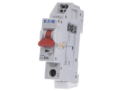 Front view Eaton PLI-B10/1 Miniature circuit breaker 1-p B10A 
