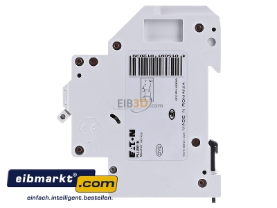 Ansicht rechts Eaton (Installation) PLI-B6/1N Leitungsschutzschalter B 6A, 1p+N Steckkl. 