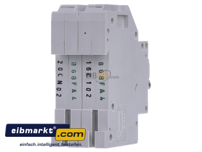 Back view Eaton (Installation) PLI-B16/1N Miniature circuit breaker 1-p B16A
