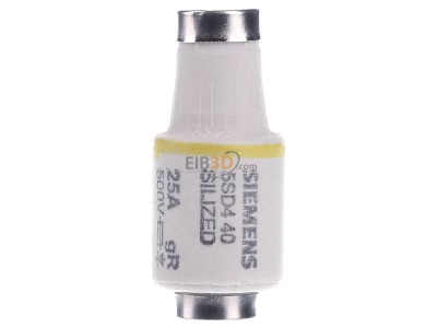 View on the right Siemens 5SD440 D-system fuse link DII 25A 
