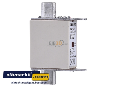 Ansicht links Siemens Indus.Sector 3NA7822 NH-Sicherungseinsatz G000 63A 500AC/250DC 