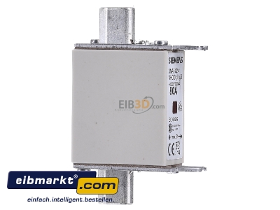 Ansicht links Siemens Indus.Sector 3NA7824 NH-Sicherungseinsatz G000 80A 500AC/250DC 