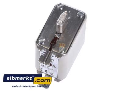 View up front Siemens Indus.Sector 3NA7832 Low Voltage HRC fuse NH00 125A
