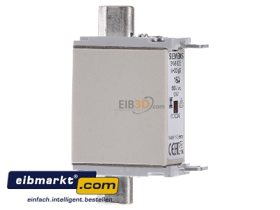Ansicht links Siemens Indus.Sector 3NA6805 NH-Sicherungseinsatz G000 16A 500AC/250DC 