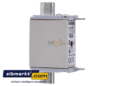 Ansicht links Siemens Indus.Sector 3NA6830 NH-Sicherungseinsatz G000 100A 500AC 