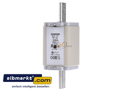 Frontansicht Siemens Indus.Sector 3NA6140 NH-Sicherungseinsatz G1 200A 500AC/440VDC 