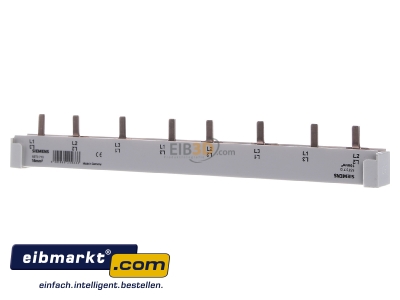 Frontansicht Siemens Indus.Sector 5ST3713 Stiftsammelschiene 3x1-phasig+HS,214mm 