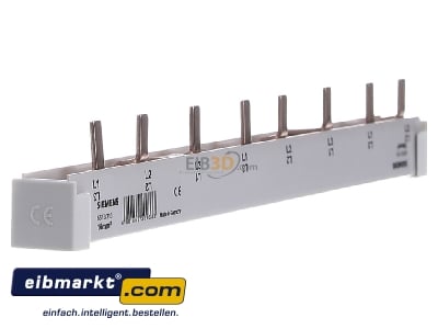 View on the left Siemens Indus.Sector 5ST3713 Phase busbar 3-p 16mm 214mm 
