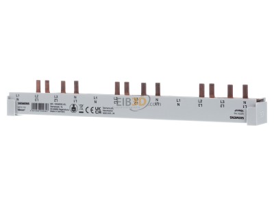 Frontansicht Siemens 5ST3715 Stiftsammelschiene 16mm 214mm M.Endkap 