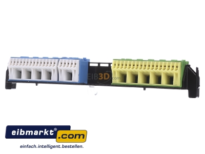 Frontansicht Hager VZ463 PE/N-Klemme 3-reihig 